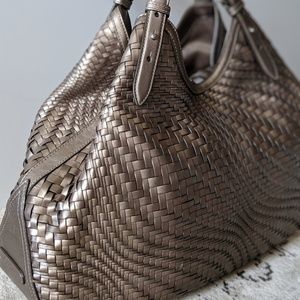 Cole Haan Genevieve Large Tote in metallic brown